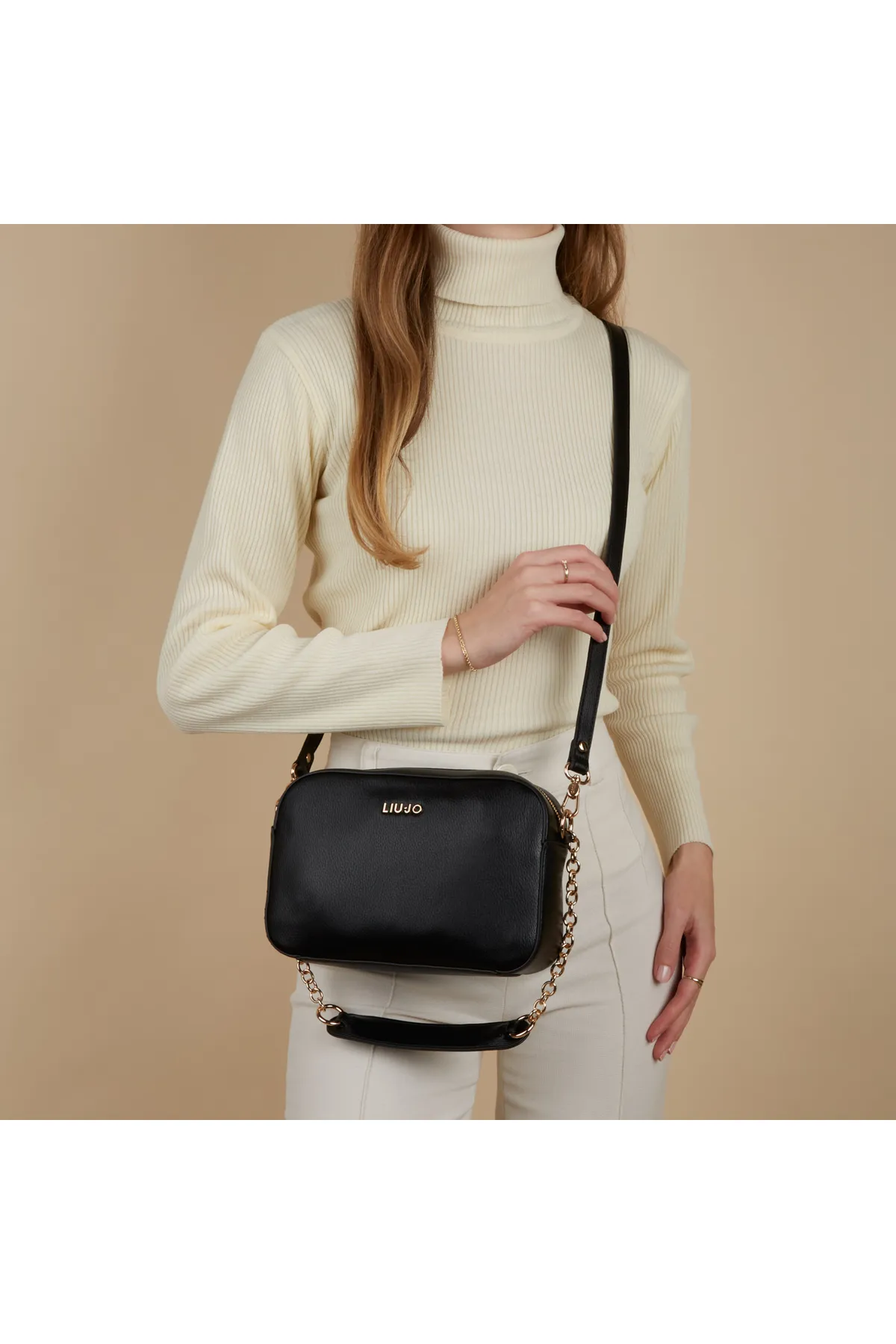 1'ASLAN  Liu Jo Jorah Damen Schultertasche Schwarz Aa4093e0037-22222