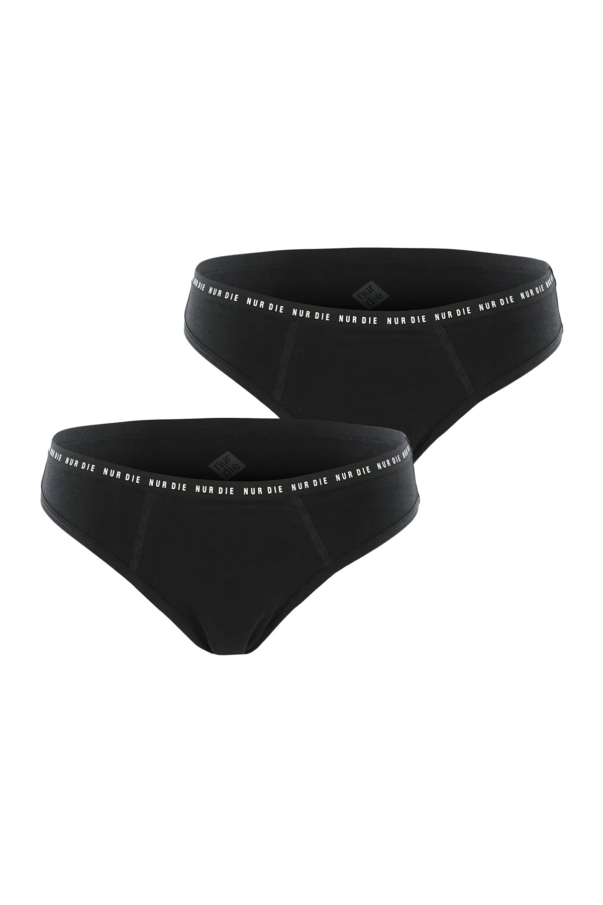 NUR DIE  Unterhosen - Schwarz - Unifarben