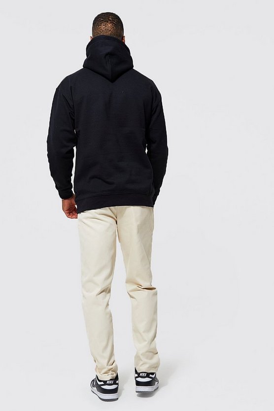 Lockere Chino-Hose mit Print