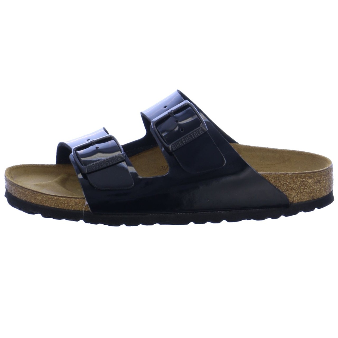 BIRKENSTOCK Pantoletten schwarz Arizona Patent Black