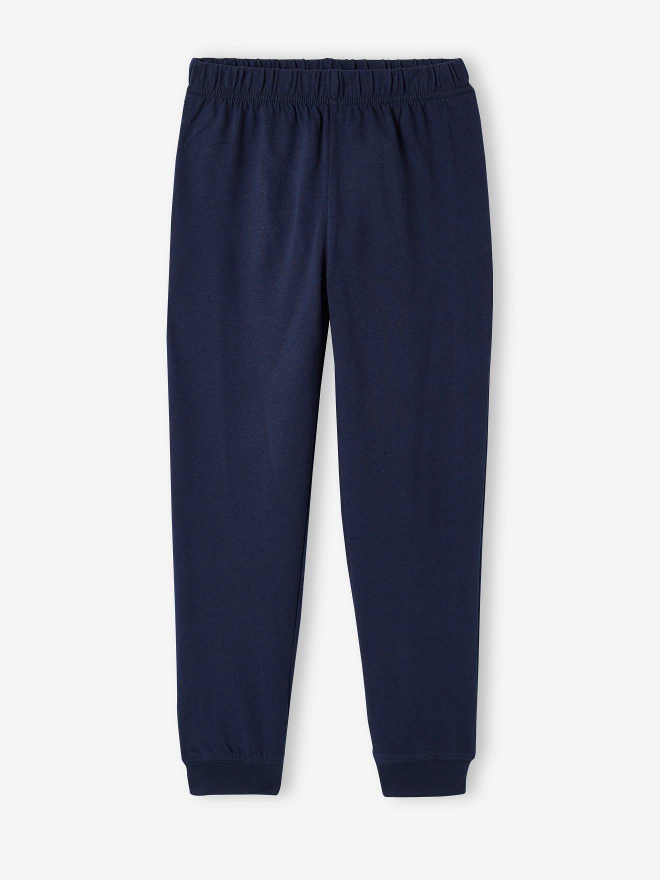 Vertbaudet 2er-Pack Jungen Schlafanzüge, US-Sport Oeko-Tex - marine