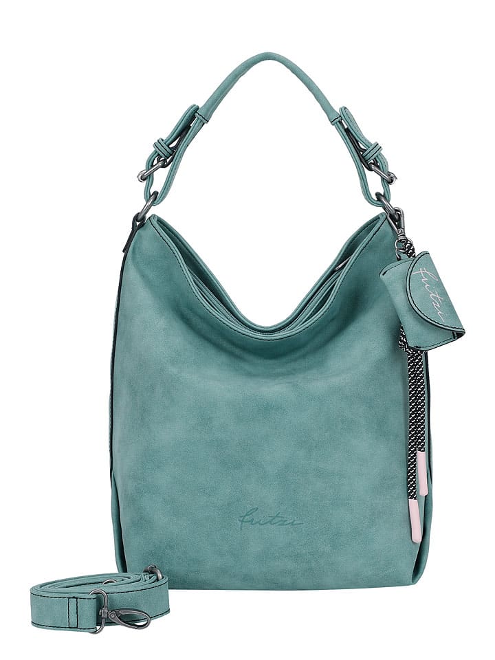 Fritzi aus Preußen Schultertasche in Türkis - (B)15 x (H)32 x (T)34 cm günstig kaufen onesize