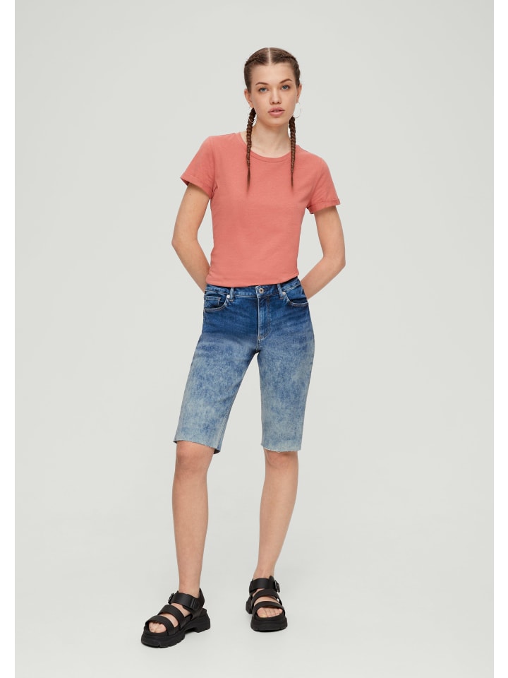 QS Jeans-Hose kurz in Blau günstig kaufen
