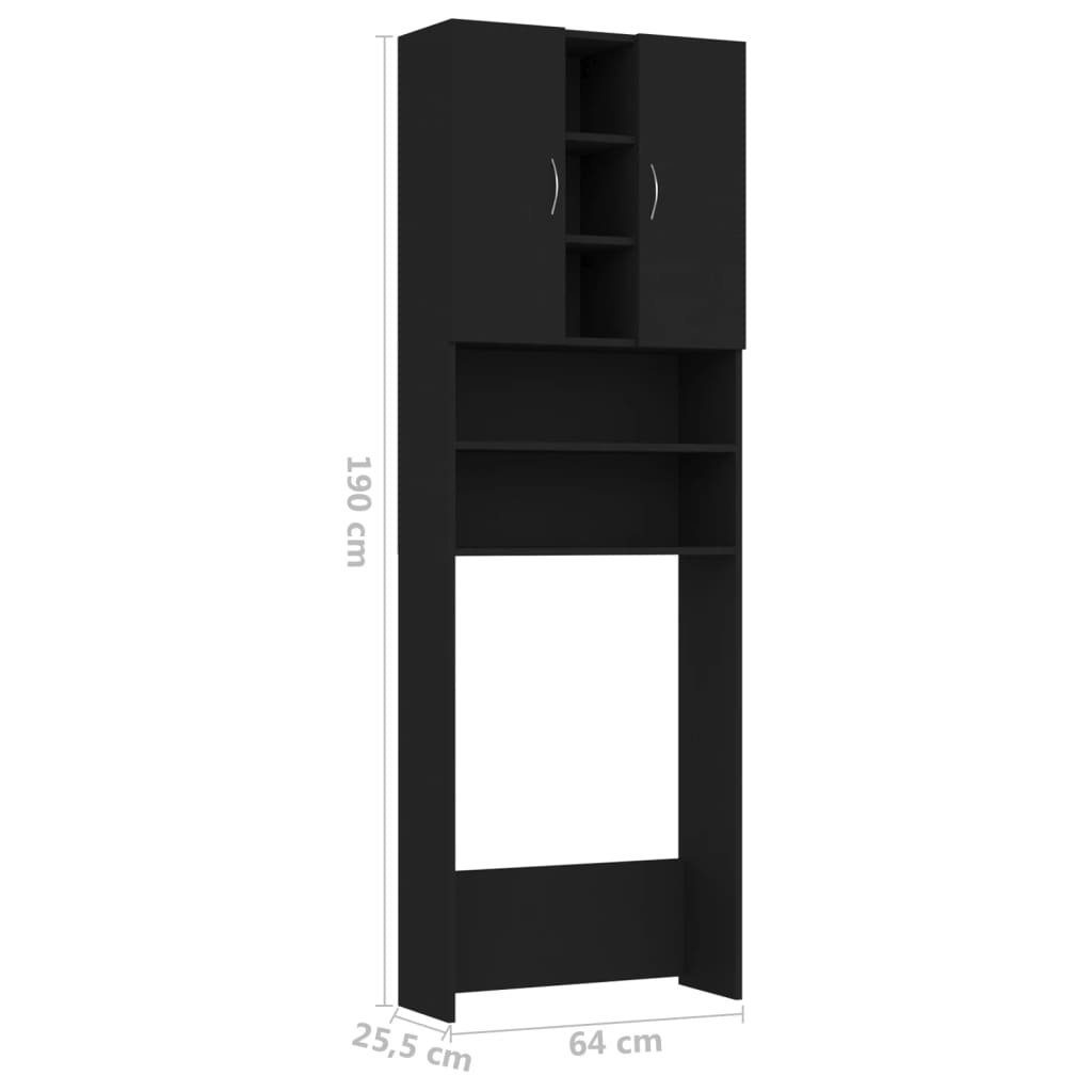 vidaXL Waschmaschinenumbauschrank Waschmaschinenschrank Weiß 64x25,5x190 cm Holzwerkstoff