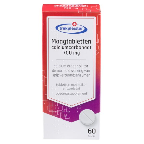 Trekpleister kalsiumkarbonaatti 700 mg vatsatabletit 60 kpl