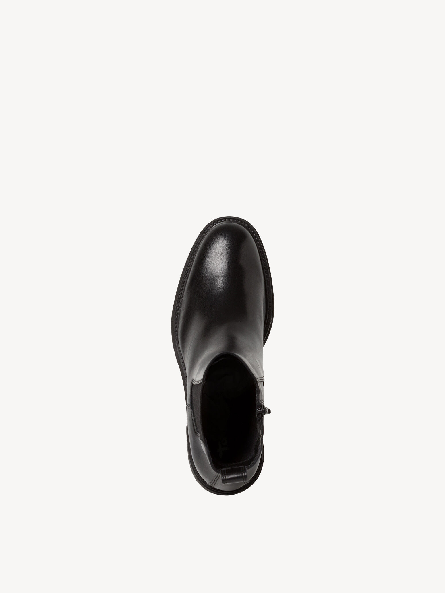 Bottine Chelsea en cuir - noir