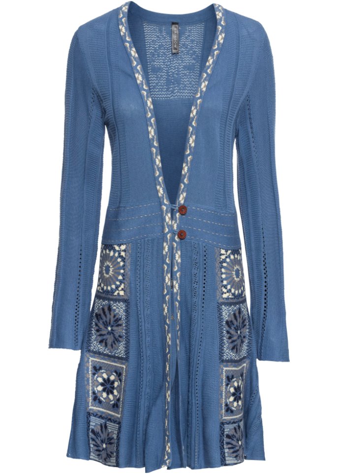 Longstrickjacke