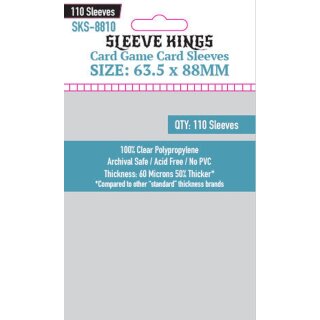 Sleeve Kings Card Game Card Sleeves (63.5x88mm) (110)
