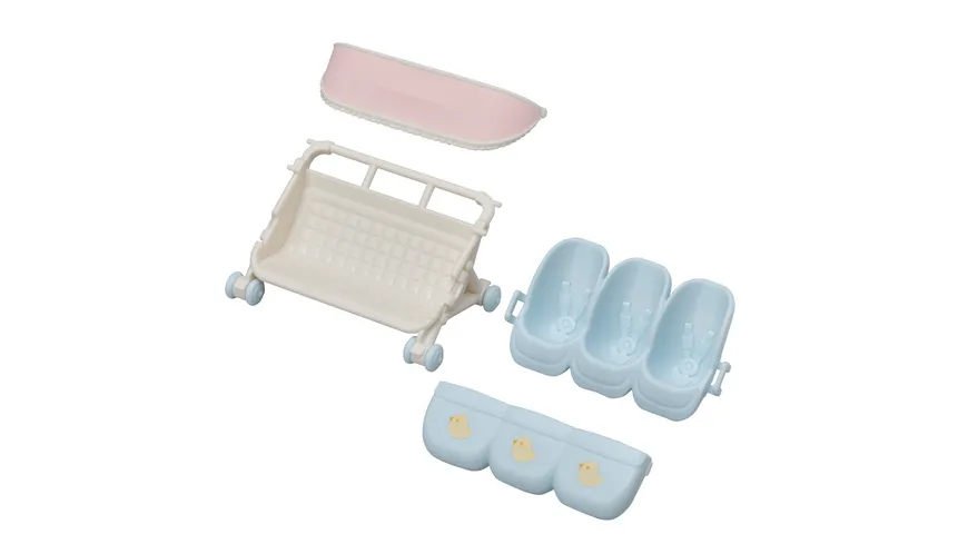 Sylvanian Families - Drillings-Kinderwagen