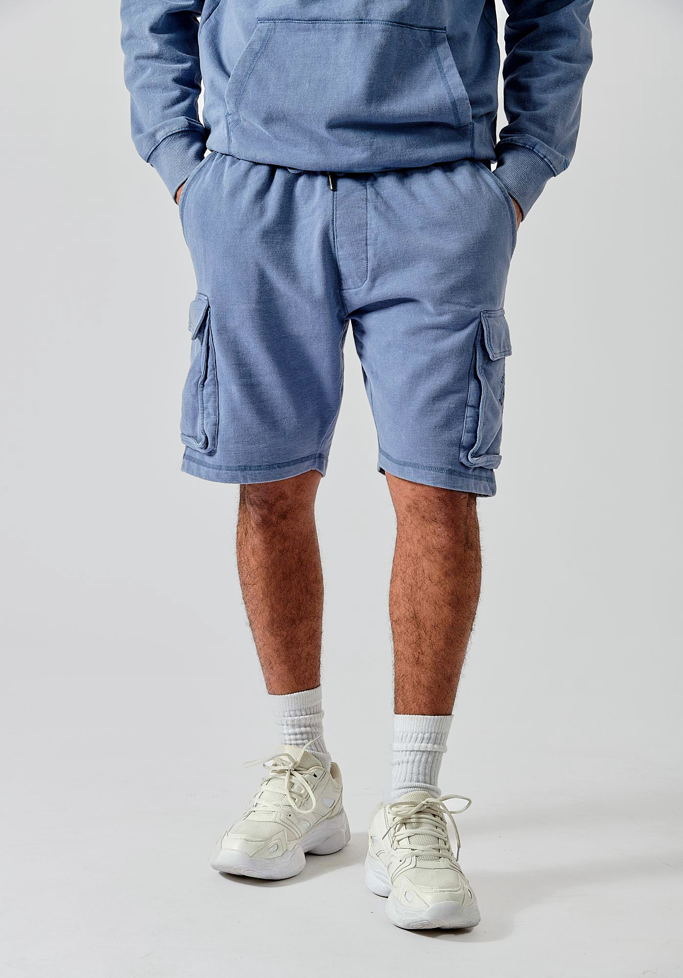 BINX   Short bleu homme 100% coton