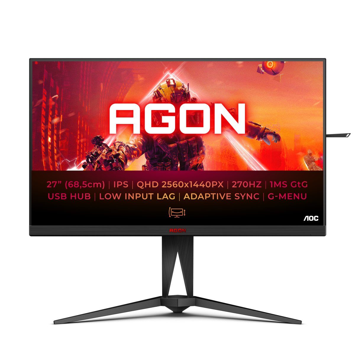 AOC AG275QZ/EU Gaming-Monitor (68,5 cm/27 