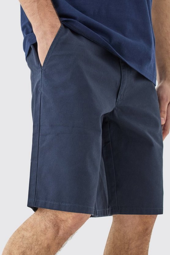 Lockere dunkelblaue Shorts