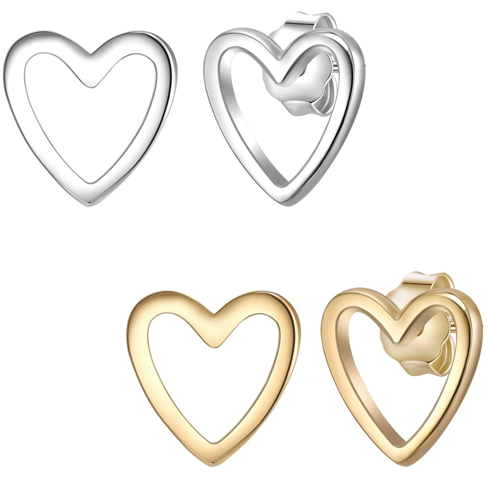 Glanzstücke München Puces d'oreilles en argent Argent sterling en Argent/or jaune Boucles d'oreilles