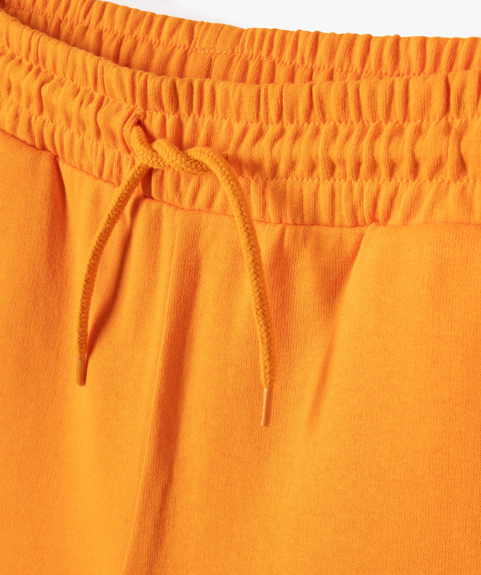Short fille en maille avec ceinture élastique orange | GEMO
