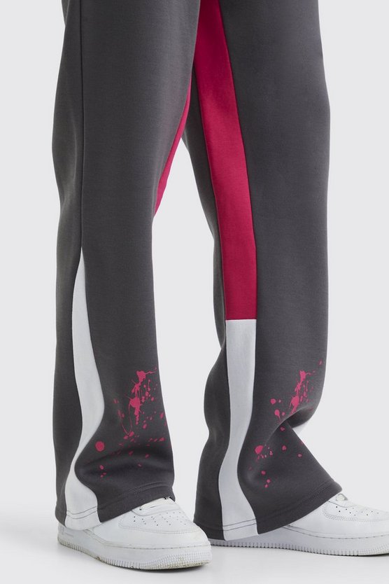 Official Jogginghose mit Graffiti-Print und Farbspritzern