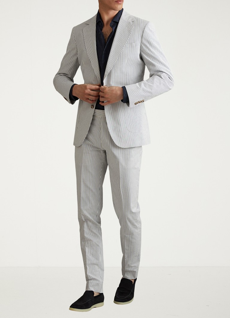 Pantaloni chino slim fit de la Reiss Barr, cu dungi imprimate.