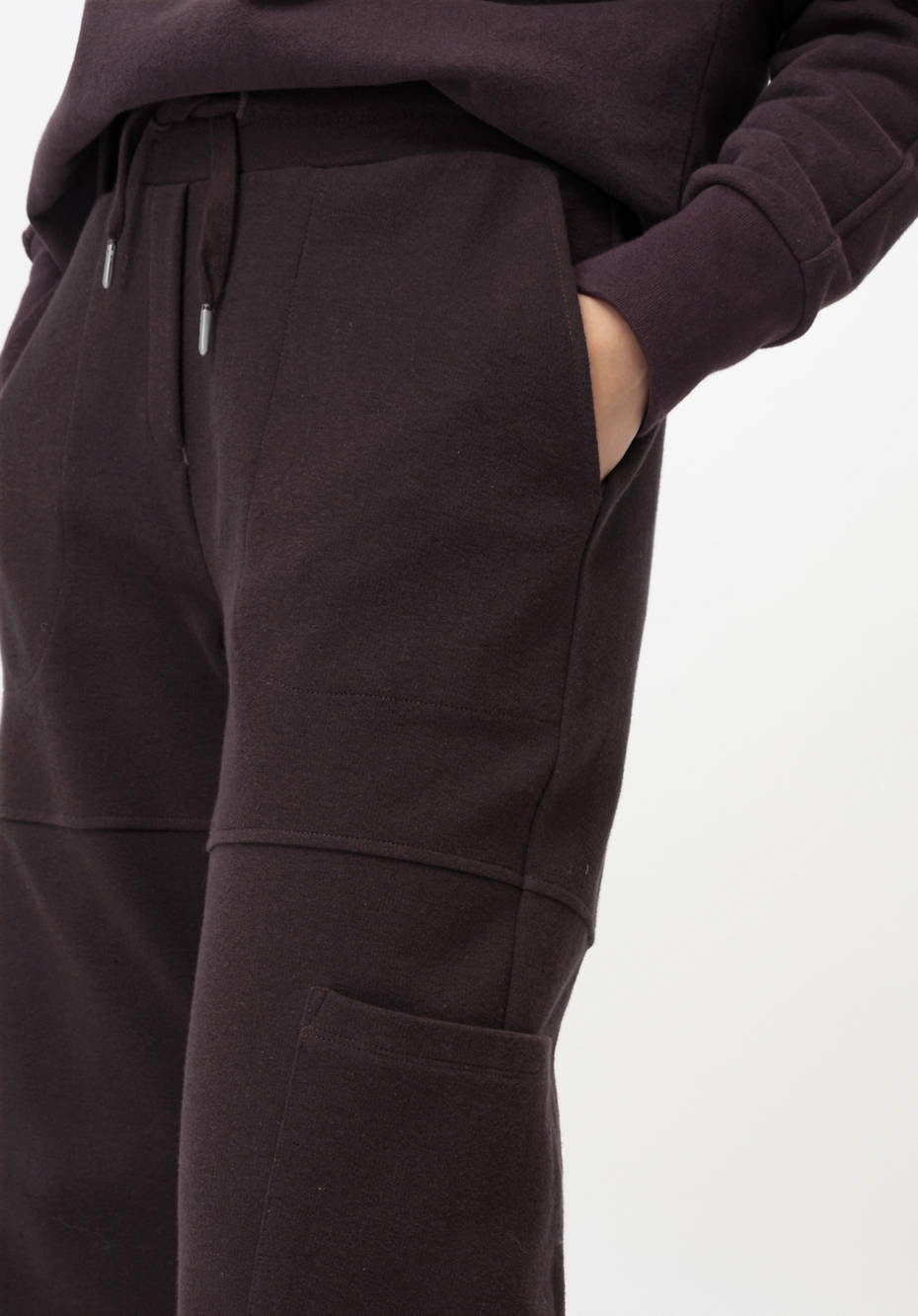 Hose cropped Betterrecycling aus Bio-Baumwolle