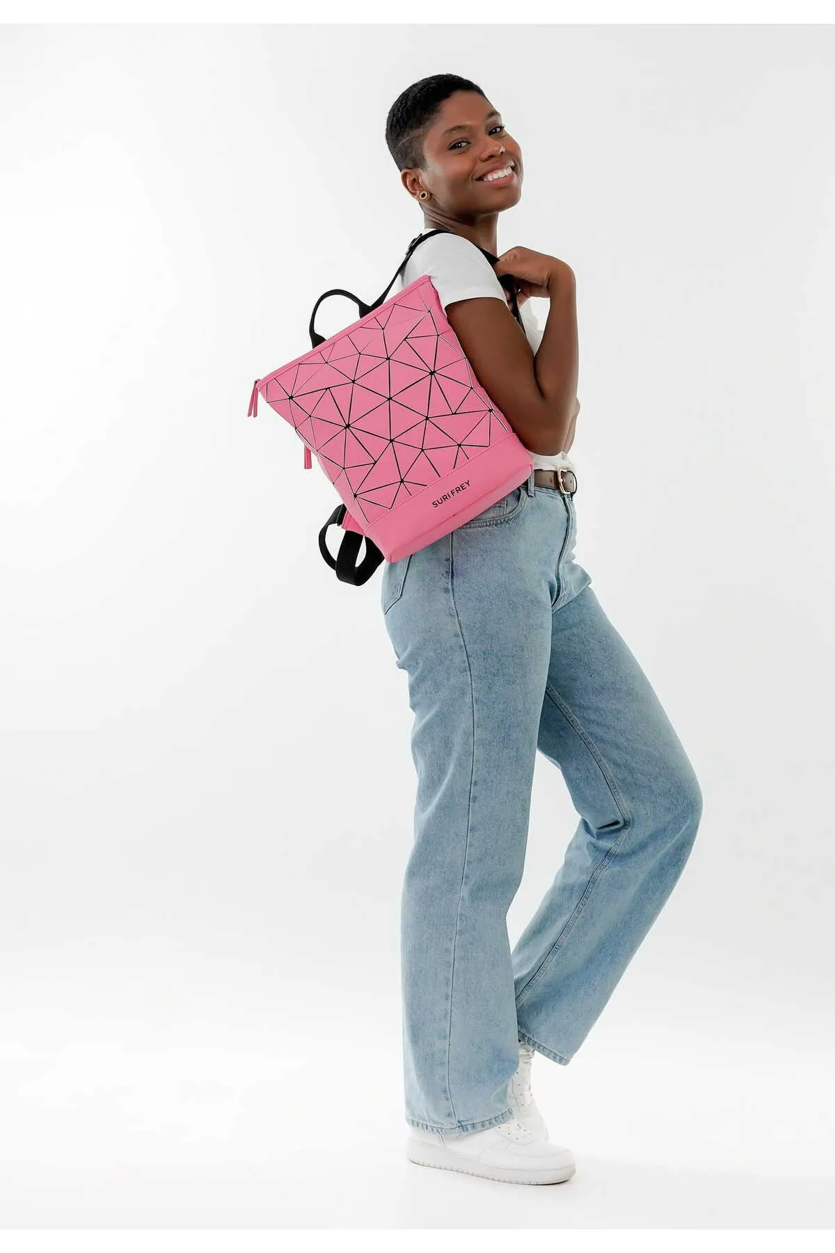 SURI FREY  Rucksack - Rosa - Unifarben