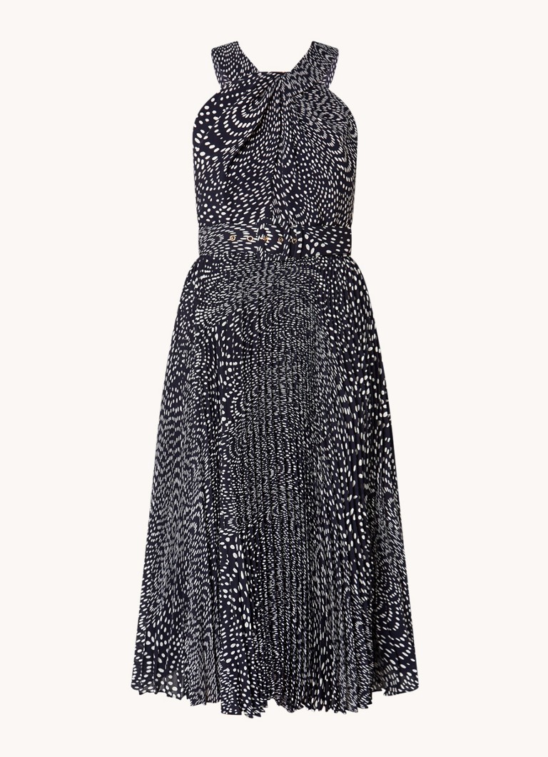 Vestido Phase Eight Petite Elsie en azul marino/marfil