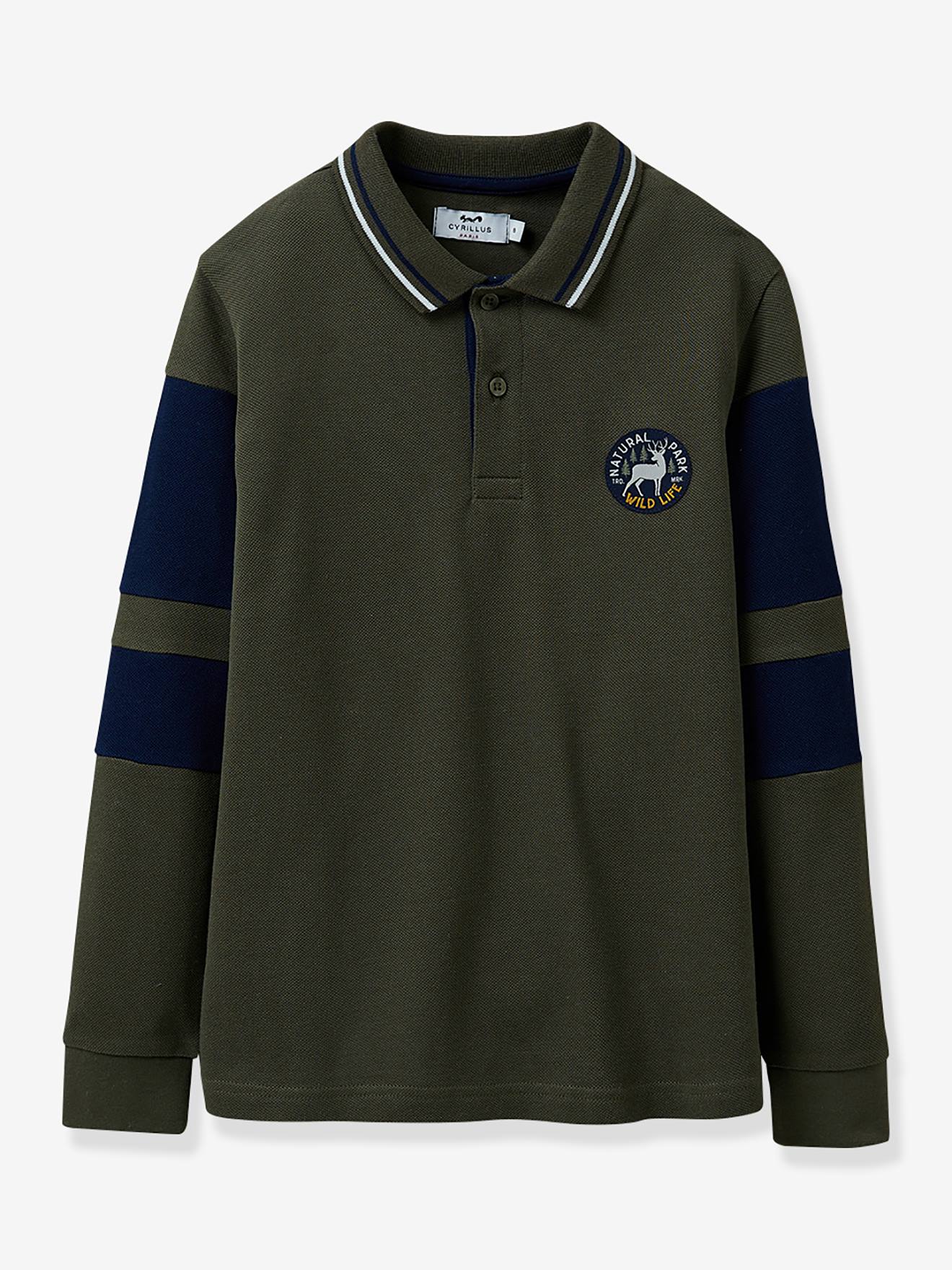 Polo rugby bicolore garçon