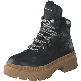 Tamaris Schnür Boots in schwarz