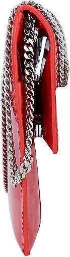 Patrizia Pepe Fly Glossy Clutch Tasche Leder 28 cm
