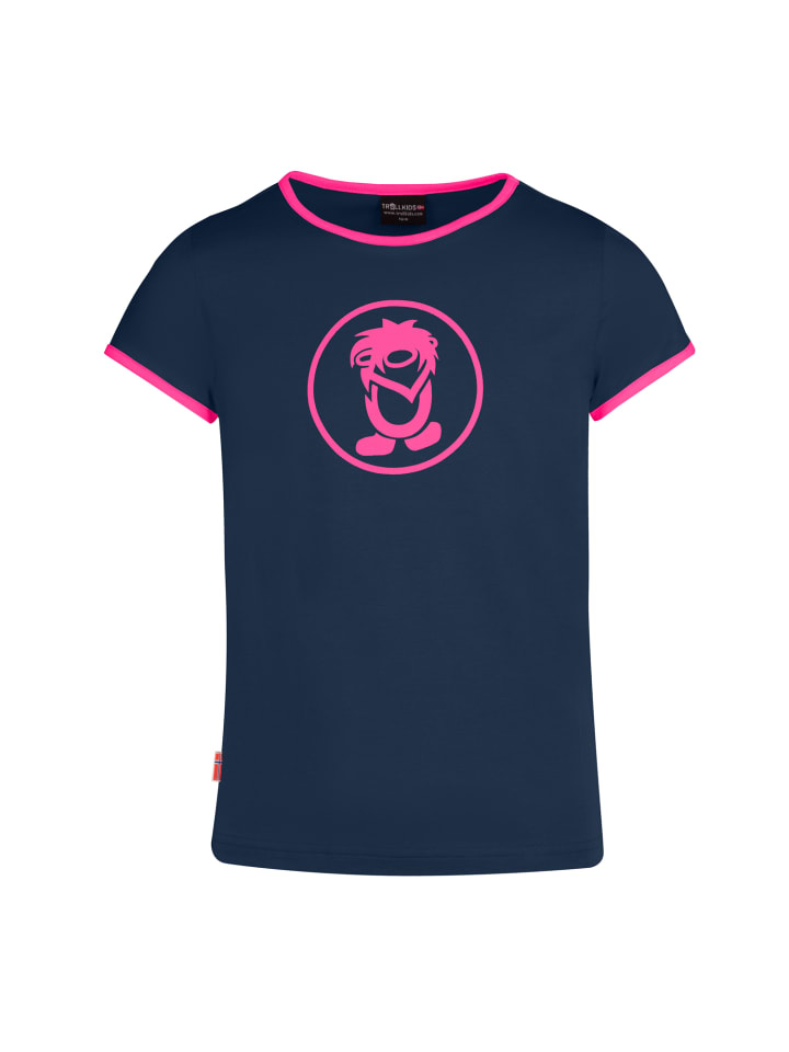 Trollkids Funktionsshirt Kroksand in navy/pink günstig kaufen