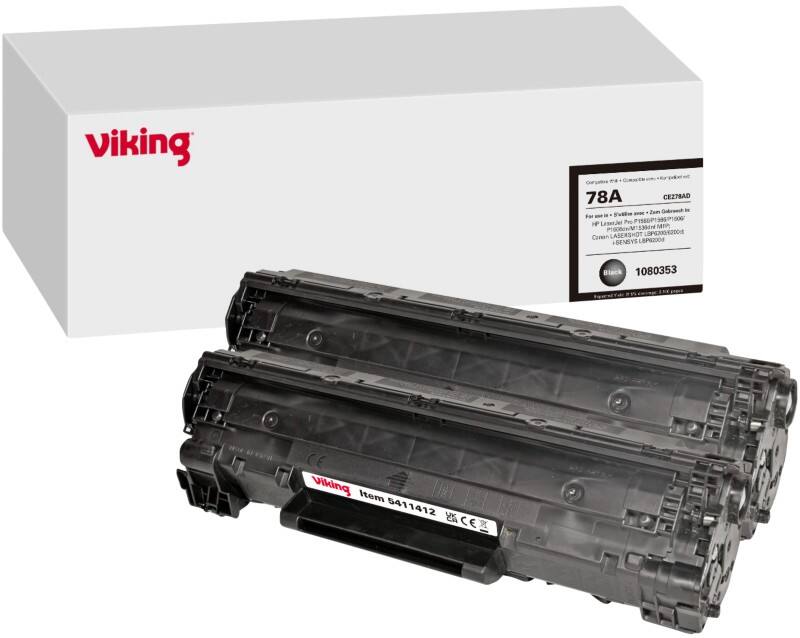 Viking 78A Kompatibel HP Tonerkartusche CE278AD Schwarz