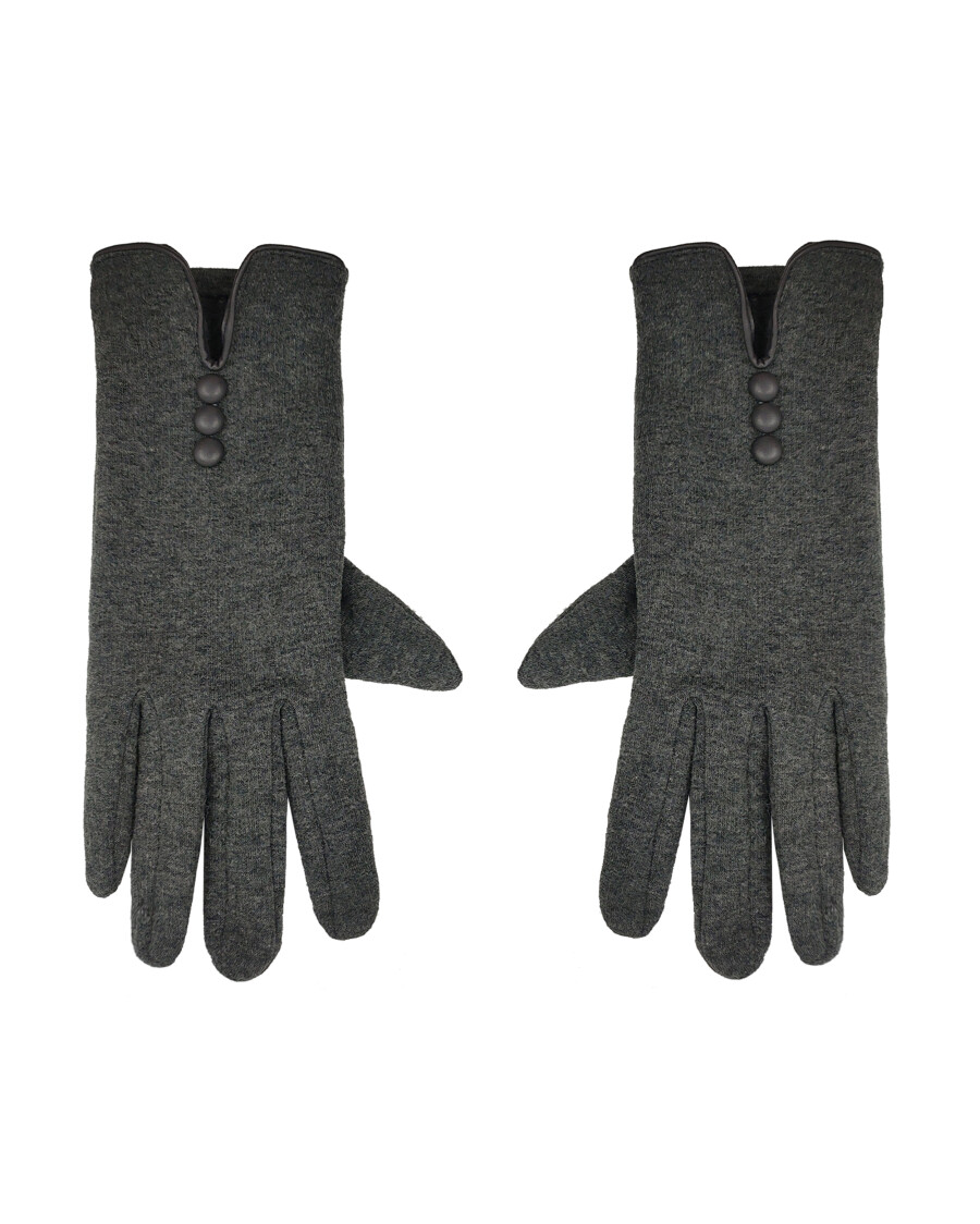 Fleecehandschuhe mit Zierknöpfen