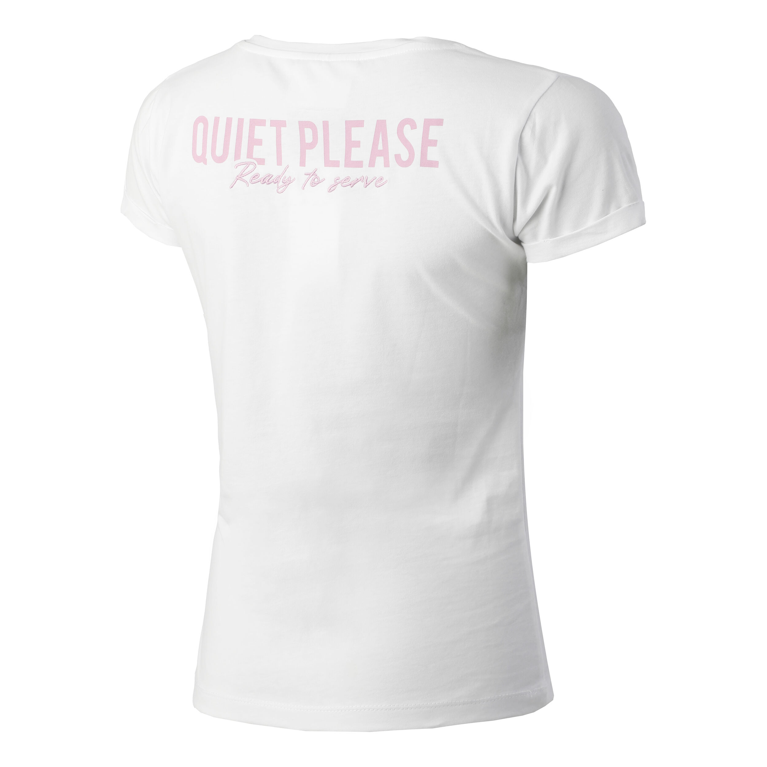 Ready To Serve T-Shirt Damen - Weiß, Rosa