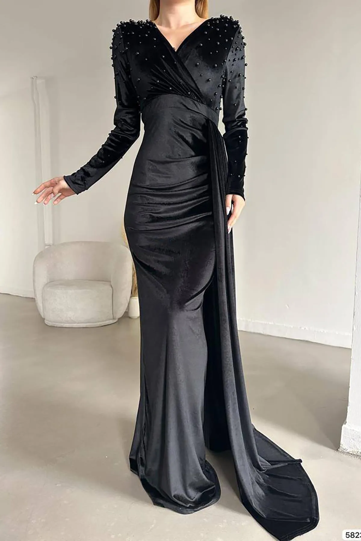 Deafox  Kleid - Schwarz - A-Linie