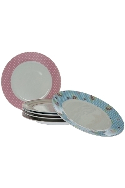 MyFlair 6er Tellerset 