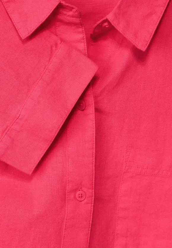 CECIL Unifarbene Leinenmix Bluse