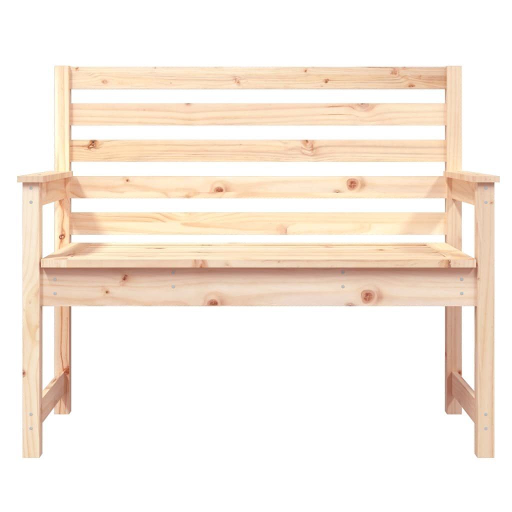 vidaXL Gartenbank Gartenbank 109x48x91,5 cm Massivholz Kiefer (1-St)