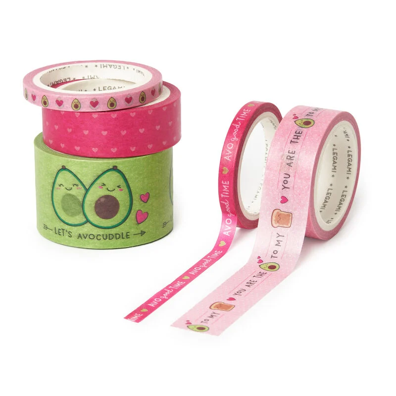 Conjunto com 5 fitas adesivas de papel - Fita por fita