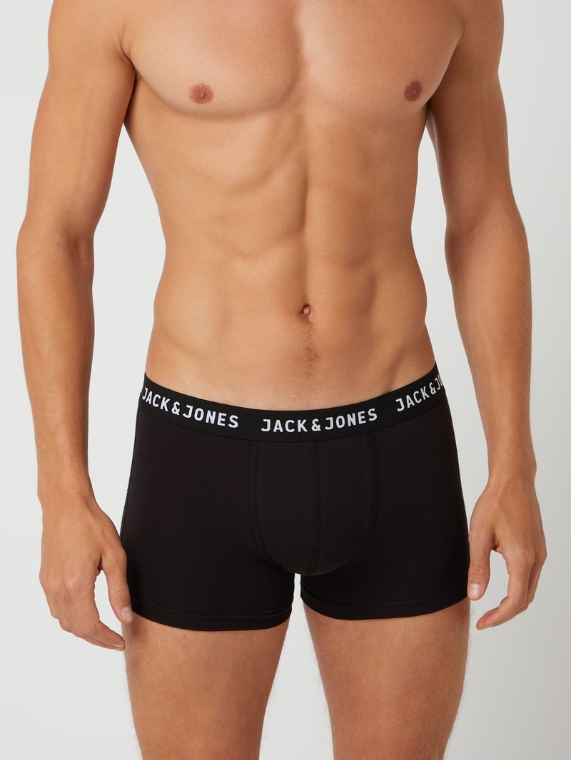 Trunks mit Stretch-Anteil im 7er-Pack in schwarz