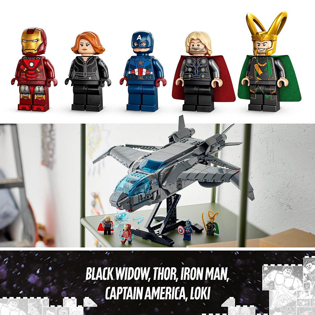 LEGO® Marvel Super Heroes™ 76248 Der Quinjet der Avengers