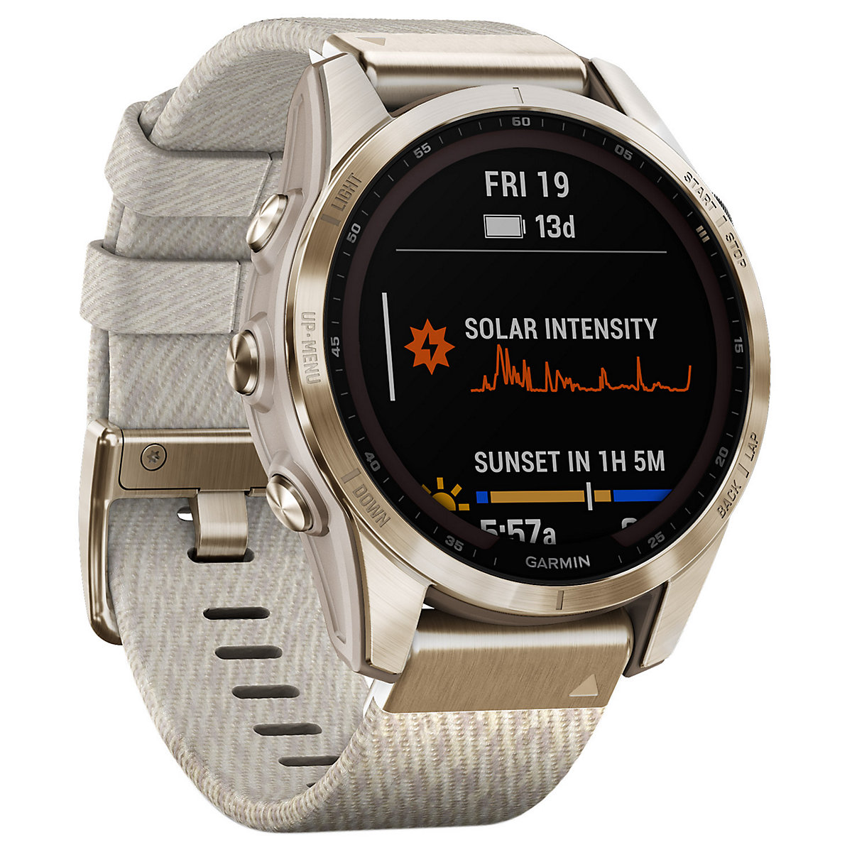Fenix 7S Saphir Solar Titan Smartwatch Crème/Crèmegold Smartwatches