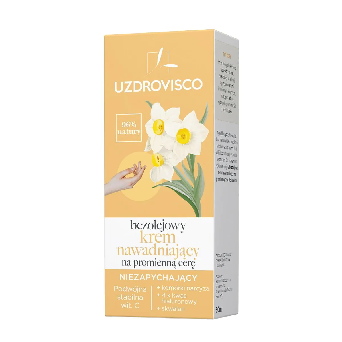 Uzdrovisco hidratantna krema bez ulja za blistavu kožu koja se ne začepljuje
