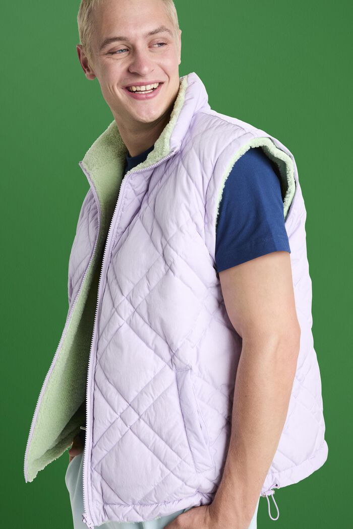 Wendesteppjacke mit abnehmbaren Ärmeln
