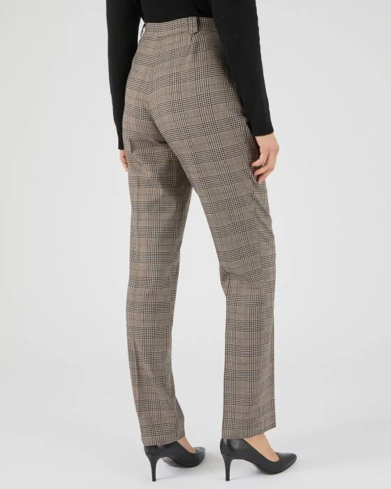 Pantalon large à carreaux