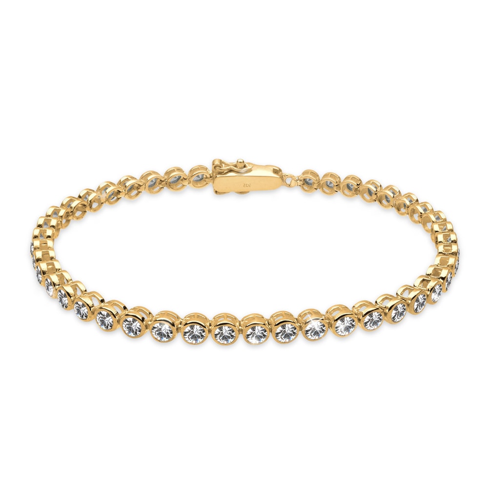 Elli Elli Bracelet Élégant avec des Cristaux Bracelet Femme - (925/1000) Argent Plaqué Bracelet