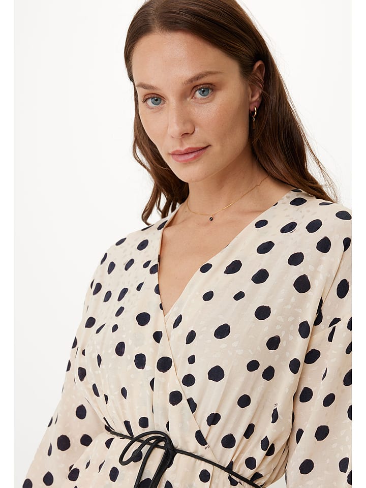 Mexx Kleid in Creme/ Schwarz günstig kaufen