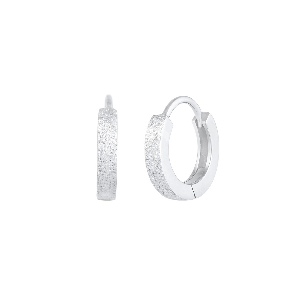 Elli Elli Boucles d'Oreilles Créoles Intemporel Basic Minimal Fermeture du Volet Boucl Boucles d'oreilles