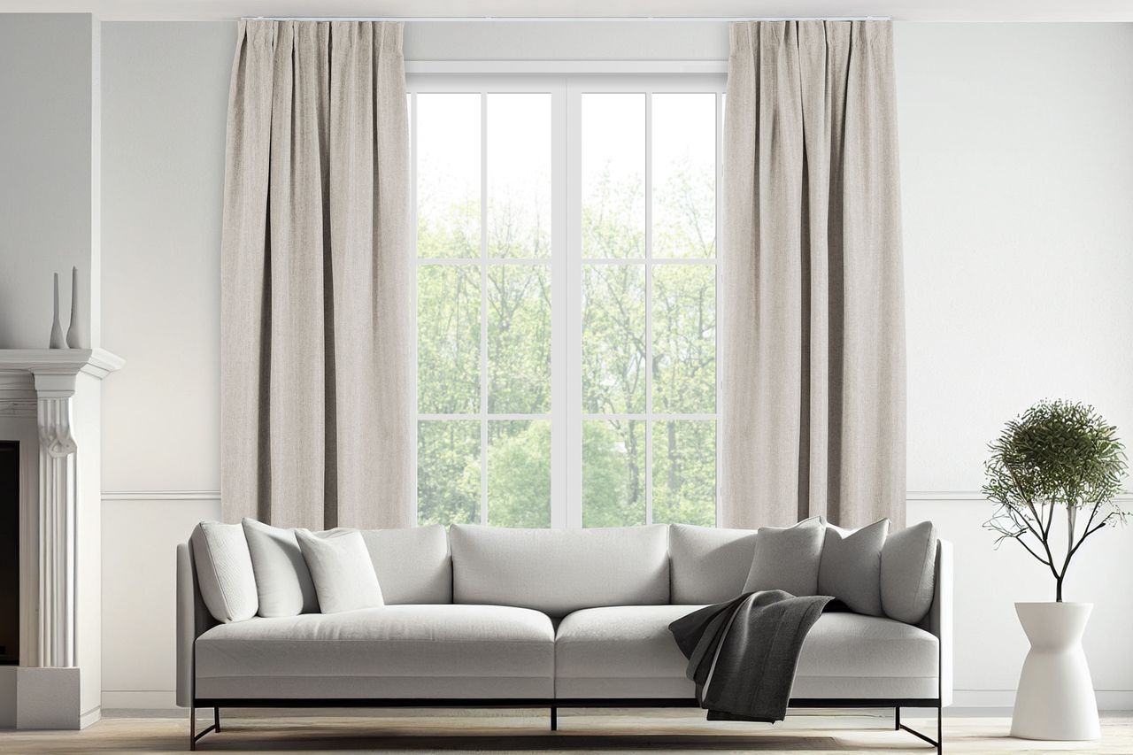 Lifa Living Vorhang - 150 x 260 cm - Haken - Beige