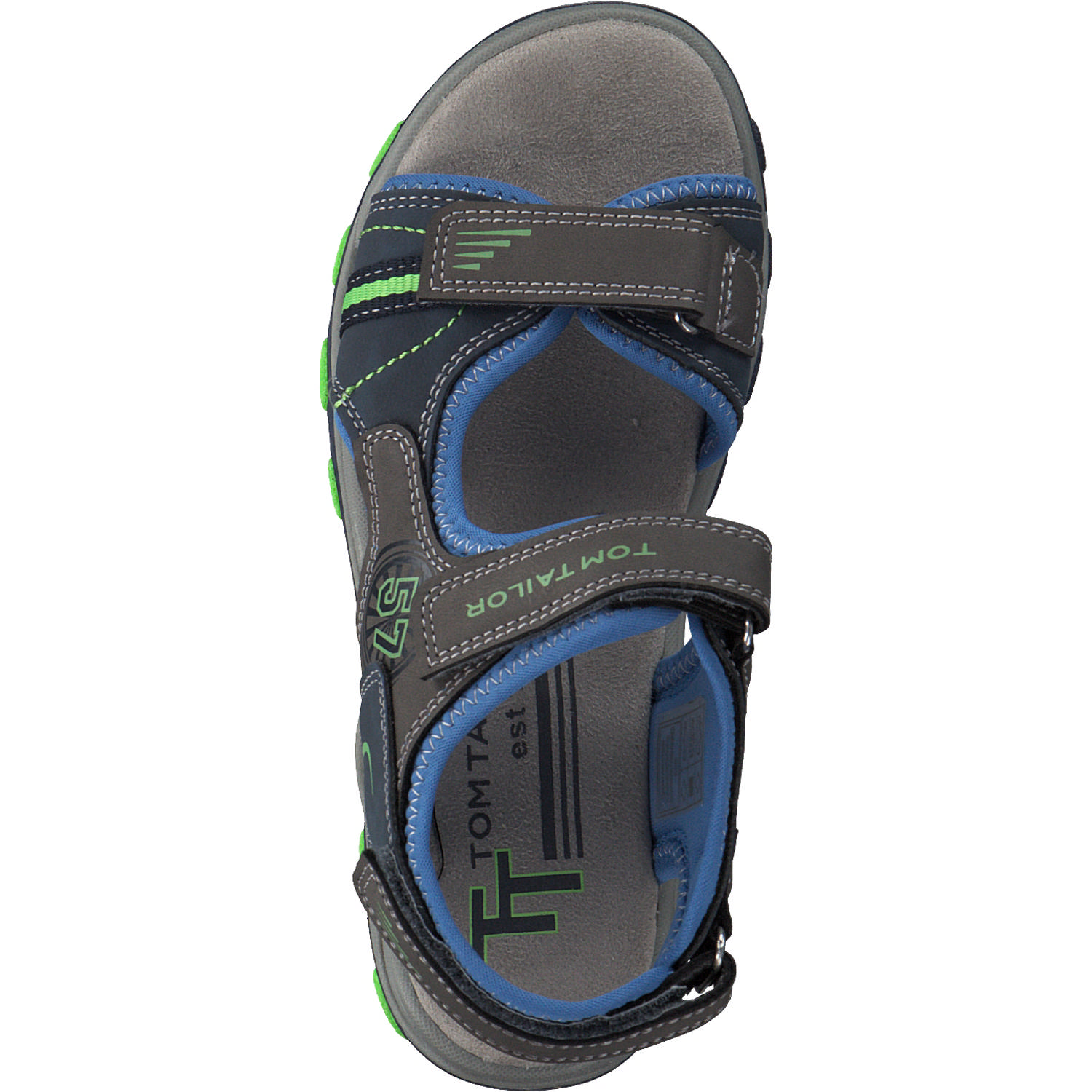 Tom Tailor 1171102, Sandalen (Kinder), Kinder, Grau (grey-navy-royal)