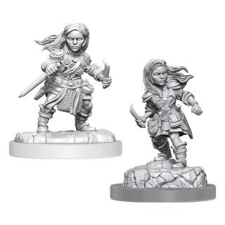 D&D Nolzur's Marvelous Miniatures: Halfling Rogue Female (2)