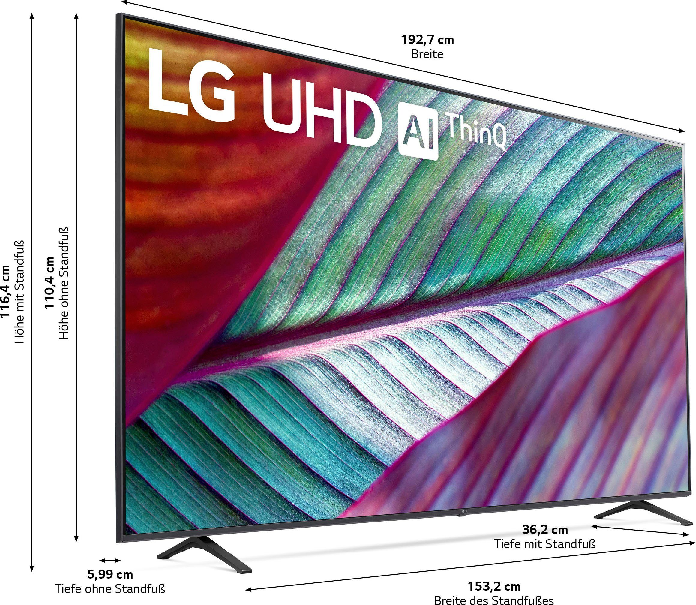 LG 86UR78006LB LCD-LED Fernseher (217 cm/86 Zoll, 4K Ultra HD, Smart-TV, UHD,α5 Gen6 4K AI-Prozessor,HDR10,AI Sound,AI Brightness Control)