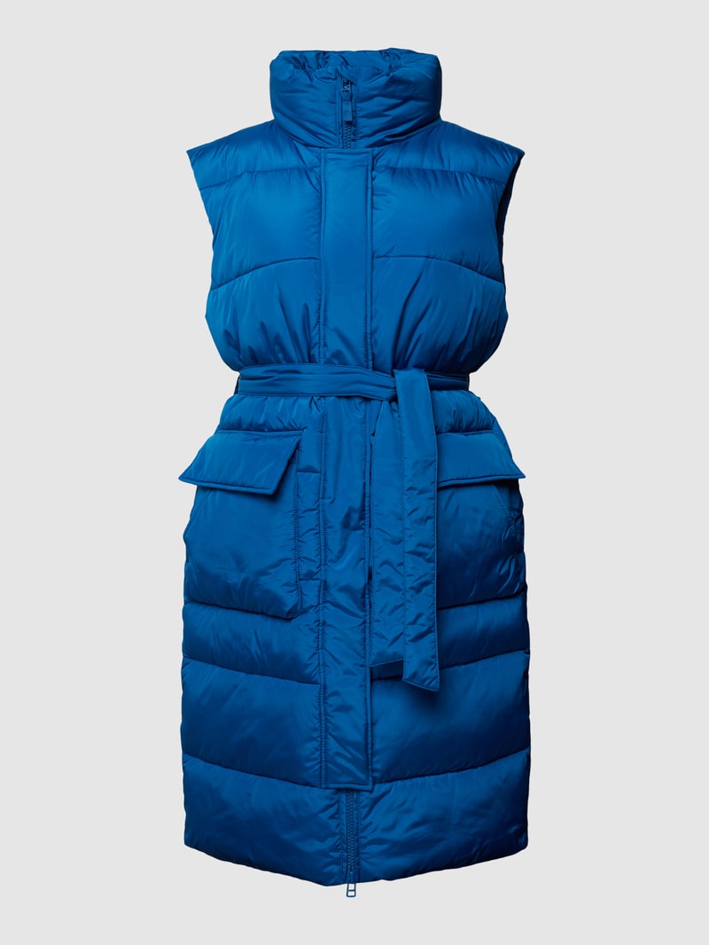 Weste mit Label-Patch in royalblau