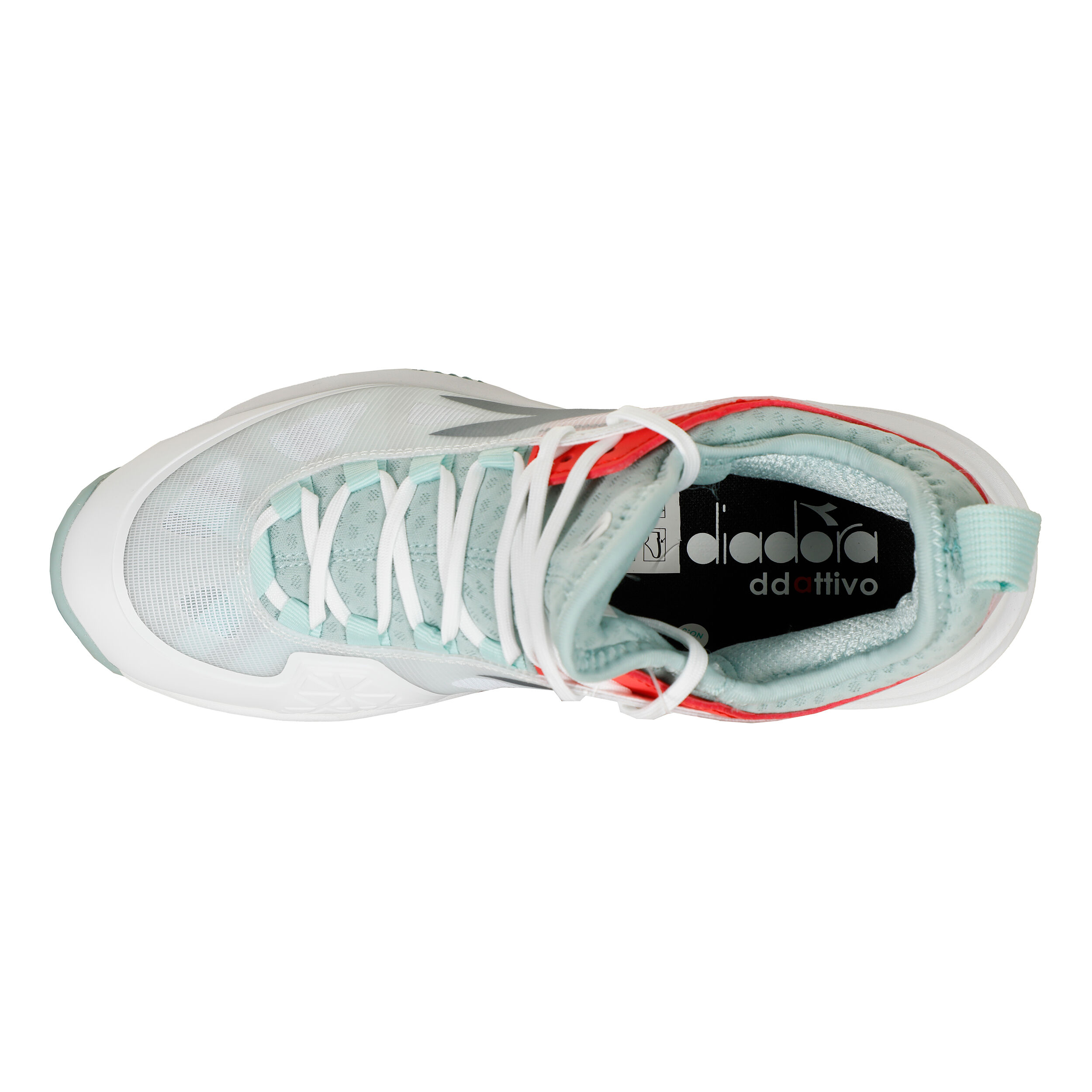 Speed Blushield Fly 4 + Sandplatzschuh Damen - Weiß, Mint
